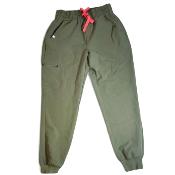 Figs Olive Green PO 2042 Zamora Jogger Scrub Pants Size XS/P - Picture 1 of 5
